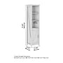 Bush Furniture Knoxville 72"H 5-Shelf Bookcase with Door, Restored Gray (CGB118RTG-03)~#|#~EC33B721-1C09-4C5E-9B81C51AD2C9B210_sc7
