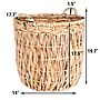 Household Essentials Tall Handwoven Banana Leaf Wicker Floor Basket Decorative Storage Basket with Handles (HHML-6649)~#|#~EC3553A9-000D-4F9E-ACD7B7BBC2E83056_sc7