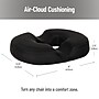 Mind Reader Ergonomic Memory Foam Seat Cushion with Cooling Core, Black (DOSEATCG-BLK)~#|#~EC3741C6-08B7-405F-B8FB87F6CE7D36B7_sc7