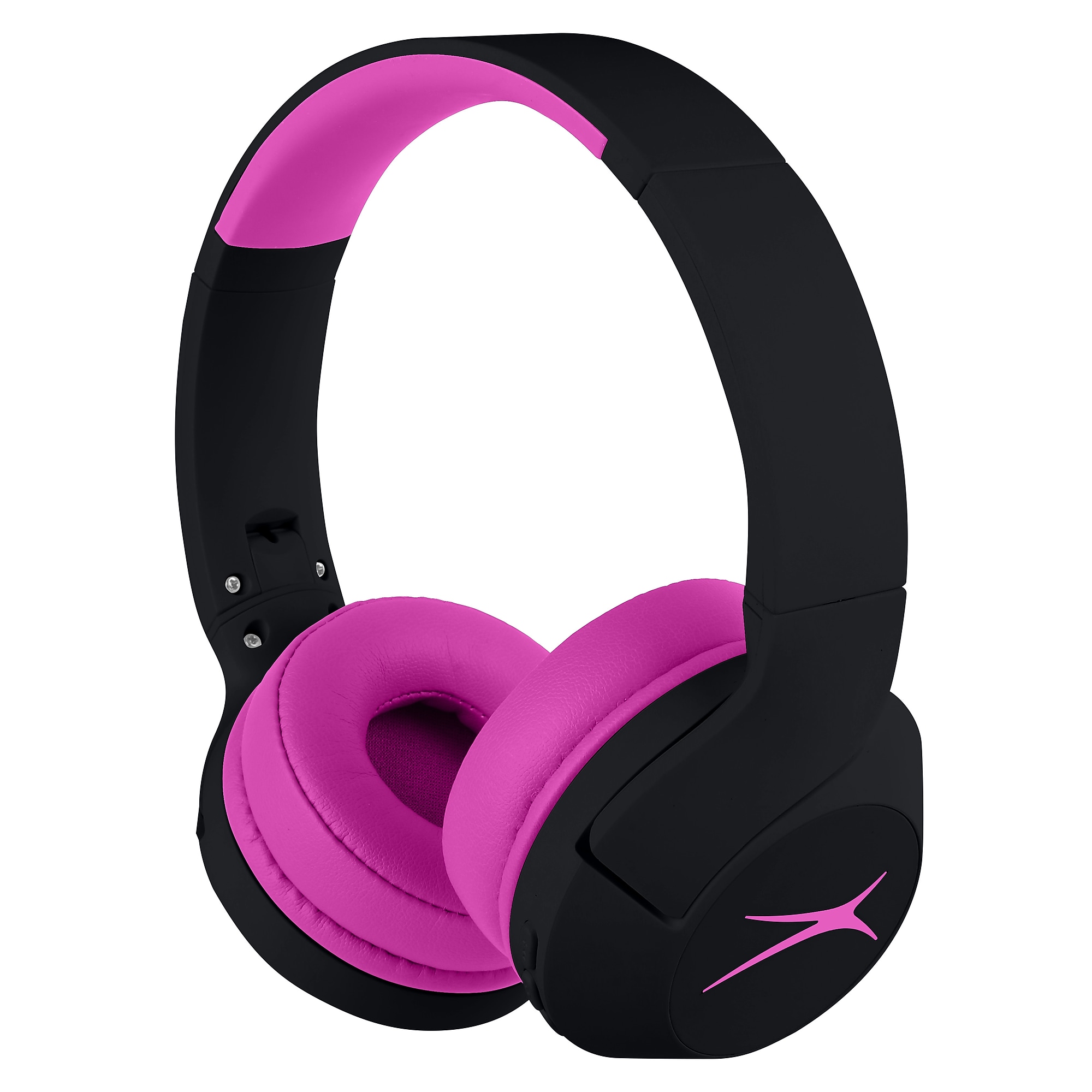 Altec Lansing Whiteout Series Wireless Bluetooth Kid Safe ANC Headphones, Black/Pink (MZX4500-BOPNK) Sansujyuku sansujyuku.com