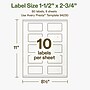 Avery Hemp Rectangle Laser/Inkjet Multipurpose Labels, 1-1/2" x 2-3/4", Off-White (80/Pack)~#|#~EC3DFA3C-33FB-4E24-879308FFFD16926F_sc7
