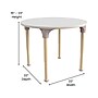 Flash Furniture Bright Beginnings Hercules 33" Round Table, Height Adjustable, White/Beech (MK-ME088022-GG)~#|#~EC3E285B-1ED2-4302-BD3A8EACE03B8C7D_sc7
