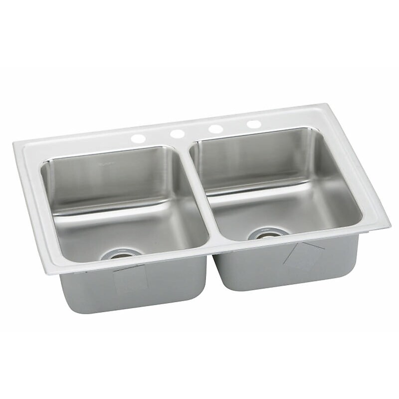 Elkay Pacemaker 43" Double Basin Drop In Stainless Steel Kitchen Sink (PSR43221) image 1