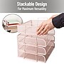 Mind Reader Metal Side Loading Stackable Letter Tray, Pink (DSTACK4-PNK)~#|#~EC49A82A-C6BF-4E37-85B42968641D0192_sc7