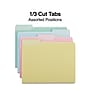 Staples File Folders, 1/3-Cut Tab, Letter Size, Assorted Pastels, 100/Pack (ST459684-CC)~#|#~EC4ABF8E-A1BE-4952-B69E6DA9135FB463_sc7