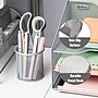 Mind Reader Metal Pen Holder, Silver, 3 Pieces/Set (CLIPMESH3-SIL)~#|#~EC4AE39B-5E02-4F3C-B9BF5986EE7B21CD_sc7