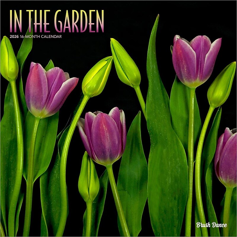 2026 Brush Dance In the Garden 12" x 12" Monthly Wall Calendar (9798330706525) image 1
