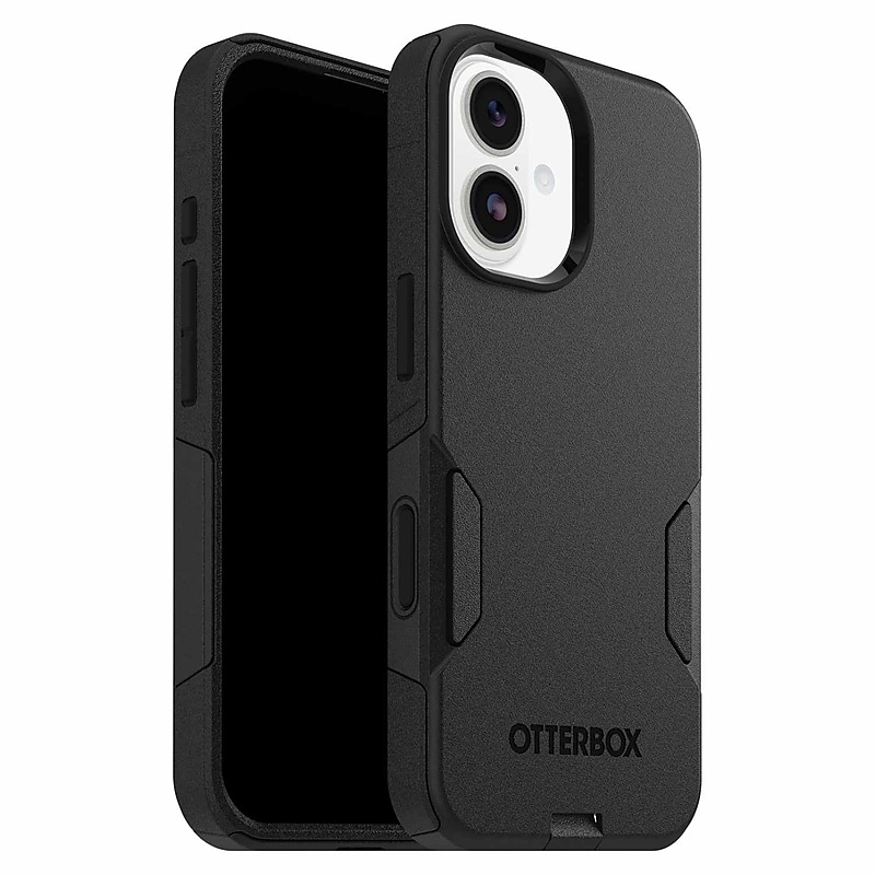 OtterBox Commuter Series MagSafe Phone Case for iPhone 17, Shock Absorbing, Black (77-98297) image 1