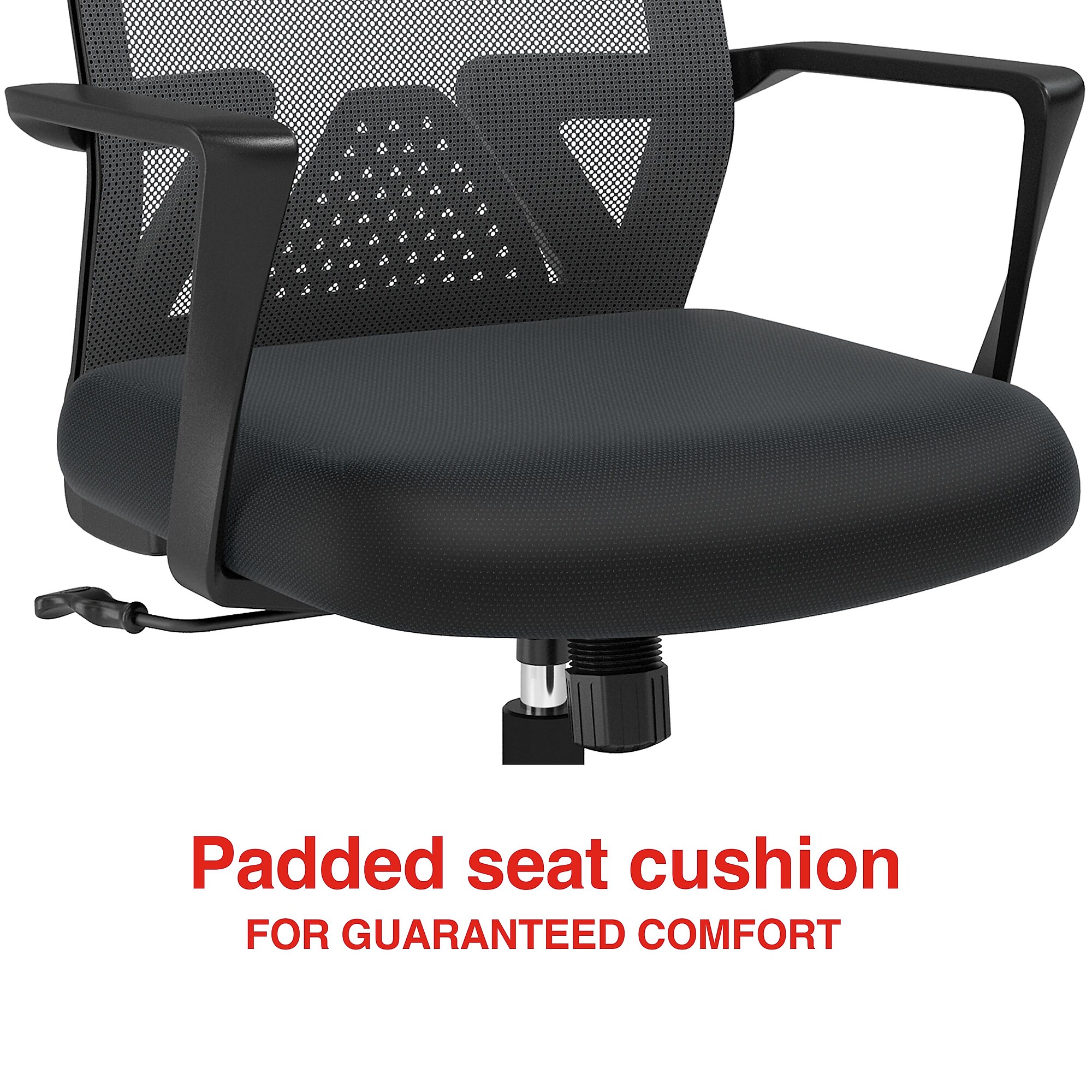 Staples Cartwright Ergonomic Fabric Swivel Task Chair, Black (ST63106-CC) Sansujyuku sansujyuku.com