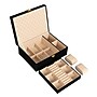 Household Essentials Jewelry Organizer Box with Clasp Closure, Black (HE1180)~#|#~EC4FFD66-DD1E-4152-8048D6FB7BD96145_sc7