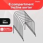 Staples Metal Incline Sorter, Black (10855)~#|#~EC53517D-D152-4495-AF8AA4F95FE803A8_sc7