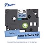 Brother P-touch Laminated Label Tape, 3/4" x 26.2', Black on Blue (TZe541)~#|#~EC54615F-150F-4B30-AE06B90CDE83FBA7_sc7