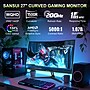 Sansui 27" Curved WQHD VA 200Hz Adaptive-Sync Gaming Monitor, Black (S27C1QK)~#|#~EC58536D-9940-4DE4-A2A1F7800486F007_sc7