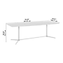 Bush Business Furniture 96W x 42D Boat Shaped Conference Table with Metal Base, Black Walnut (99TBM96BWSVK)~#|#~EC5CB883-316E-4792-A94652CB950A65B3_sc7