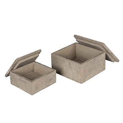 Storied Home Contemporary Cement Boxes - Thumbnail 3