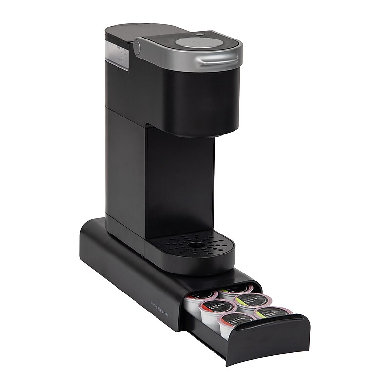 Mind Reader Plastic Coffee Pod Storage Drawer For 12-14 Capacity, Black (TRY03-BLK) image 1