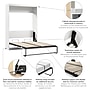 Bestar Nebula Full Murphy Bed with Storage, Wall Bed for Guest Room, White (25183-17)~#|#~EC619855-4350-4A2D-A3AE0E668C968985_sc7