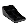 Mind Reader Plastic 7 Compartment Coffee Cup and Condiment Organizer, Black (COMP7-BLK)~#|#~EC6270AD-6676-484F-922AD1049D1C802A_sc7