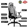 Arozzi Avanti Soft Fabric Ergonomic Racing Gaming Chair, Light Grey (AVANTI-SFB-LG)~#|#~EC63202F-746E-4F38-B1AD36F6E9FCE5E2_sc7