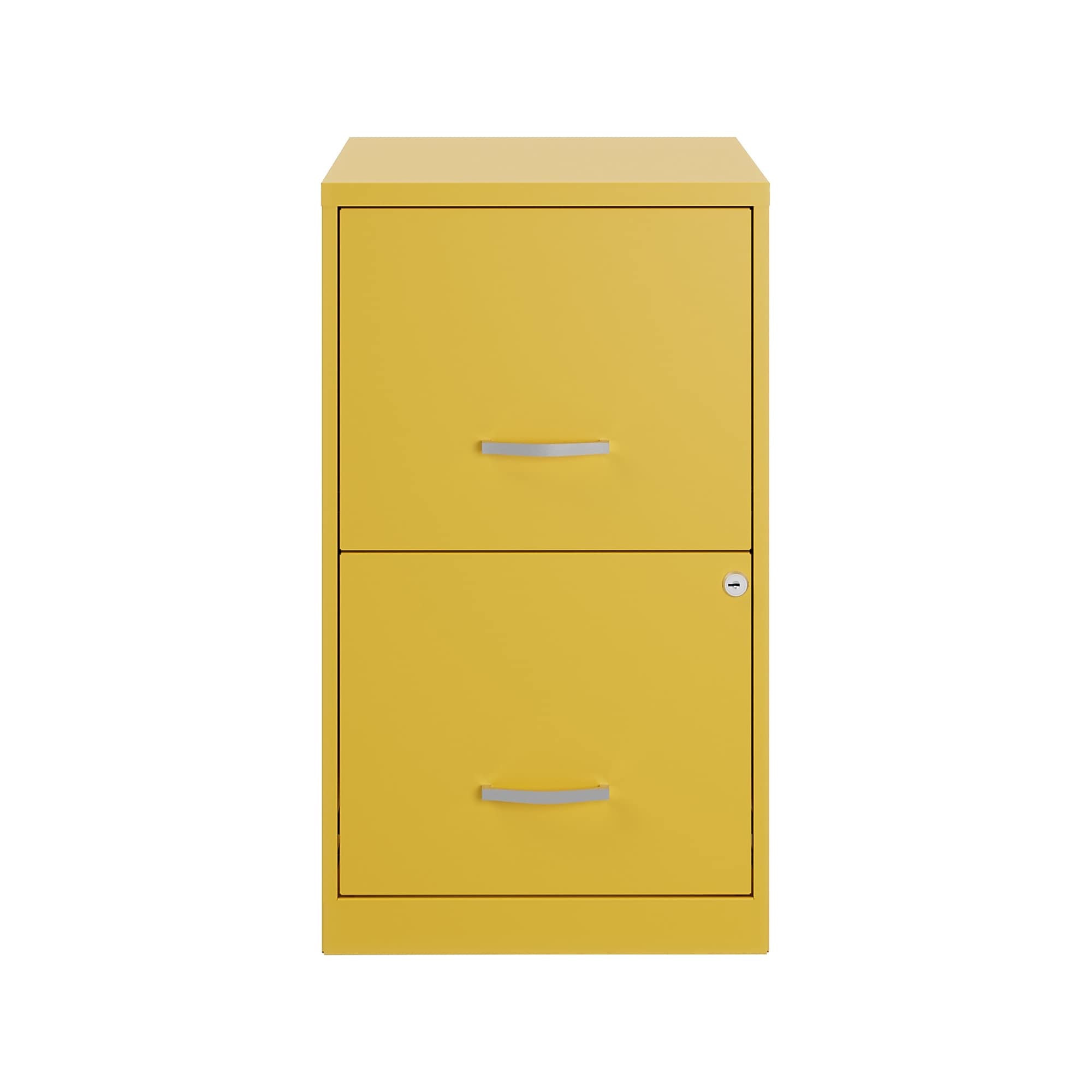 Space Solutions SOHO Smart File 2-Drawer Vertical File Cabinet, Letter Size, Lockable, Goldfinch (25272) Sansujyuku sansujyuku.com