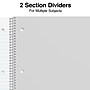 Staples® 3-Subject Subject Notebooks, 8" x 10.5", Wide Ruled, 150 Sheets, Assorted Colors  (14574M)~#|#~EC68493C-26AC-42C8-8C736D5C4AAE6C19_sc7