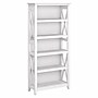 Bush Furniture Key West 5-Shelf 66"H Bookcase, Pure White Oak (KWB132WT-03)~#|#~EC6A1024-B3DC-40D2-8739C235DBBA64B2_sc7