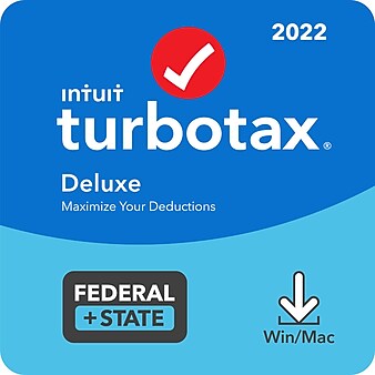 TurboTax Deluxe 2022 + State for 1 User, Windows, Download (5101353)