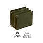 Staples Heavy Duty Box-Bottom Hanging File Folders, 2" Expansion, 1/5-Cut Tab, Letter Size, Green, 25/Box (ST117515)~#|#~EC6B2E40-AD3A-47C8-A316CC8568280355_sc7