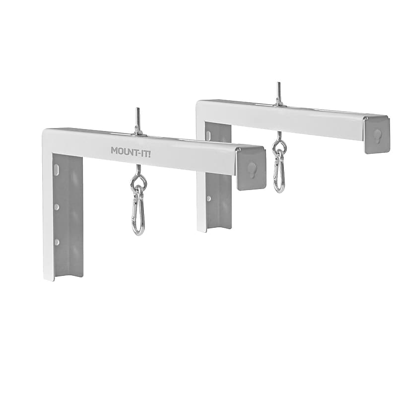 Mount-It! 12" Universal Projector Screen Mount Universal Projector Wall/Ceiling Mount, 2/Pack, White (MI-631WHT) image 1