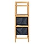 Household Essentials 3-Shelf Bamboo Stand Alone Storage Shelf , 37.8" x 12.99" x 17.32", Tan (HE1171)~#|#~EC6B9070-ED69-4264-9FB80044F8EABB23_sc7