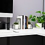 Mind Reader Metal Terrarium Bookends, 6.25", Black (GLBOOK2-BLK)~#|#~EC6CDC68-C50E-4321-98365D8338C8E7B3_sc7