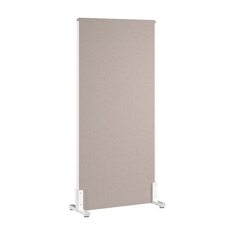 Bush Business Furniture Fabric Freestanding Privacy Panel, 72"H x 34"W, Warm Beige (PSP234WB-03) image 1