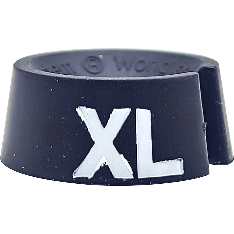 Nahanco Plastic Size Marker, XL, Black/White, 25/Pack (SM25XLBW) image 1