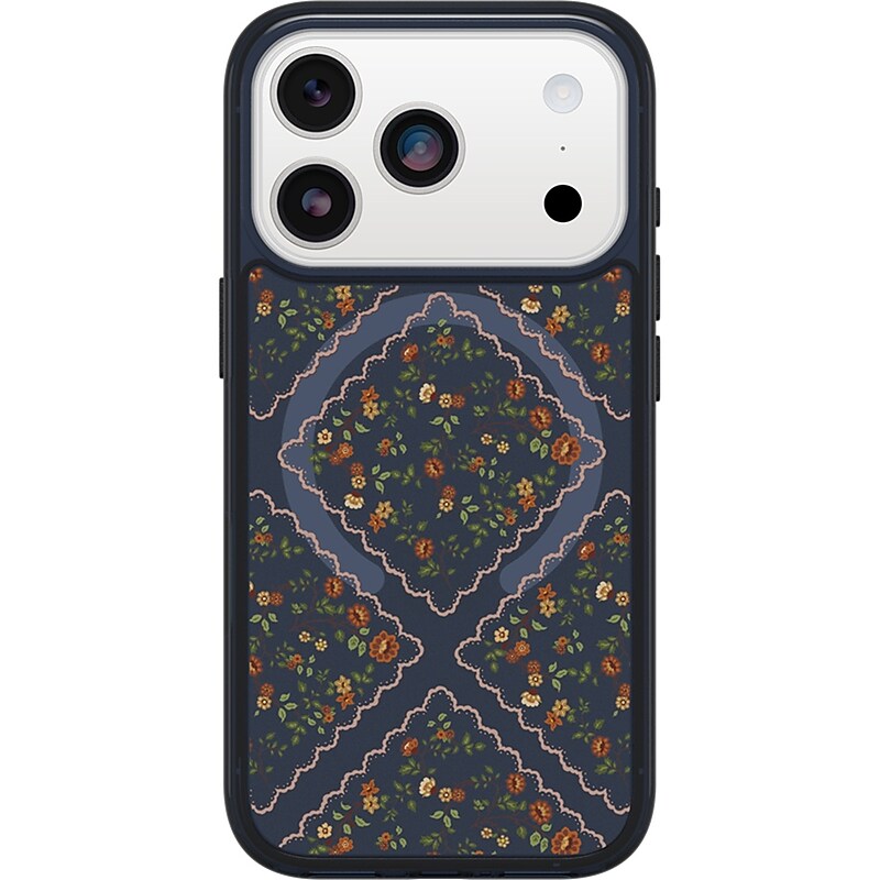 OtterBox Symmetry MagSafe Phone Case for Apple iPhone 17 Pro, Shock Absorbing, Floral Romance (77-98896) image 1