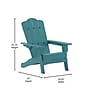 Flash Furniture Newport Adirondack Chair with Cup Holder, Blue (LEHMP104410BL)~#|#~EC7D1991-EA36-40B2-8BEB0165F3B80020_sc7