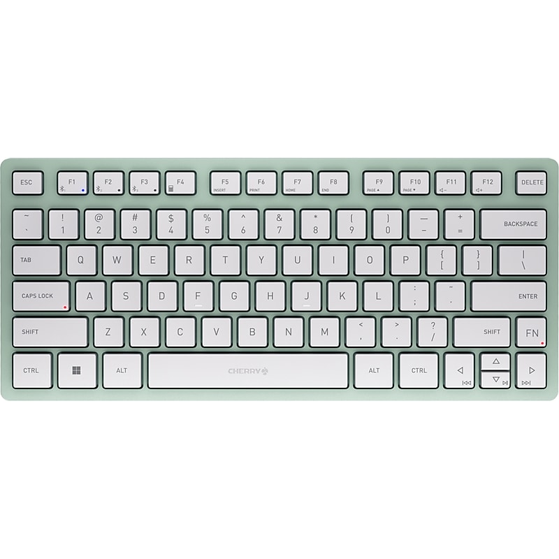 Cherry KW 7100 MINI BT Wireless Multi-Device Compact Keyboard, Agave Green (JK-7100US-18) image 1