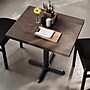 Flash Furniture Bennett Wooden Commercial Indoor Table, 30" x 24", Dark Brown Top/Black Base (GSF2430DBT2222)~#|#~EC7E6981-CFB0-4E0B-A4609F8931543E8B_sc7