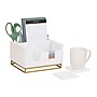 Mind Reader Desktop Organizer with 2 Coasters, 3 Compartments, White (COASDORG-WHT)~#|#~EC80AF39-666D-4BA4-B52AF24D2D676A42_sc7