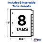 Avery Big Tab Insertable Plastic Divider, 8 Tabs, Multicolored (11901)~#|#~EC81EB98-901A-46AD-9C253B8A5338EFA4_sc7