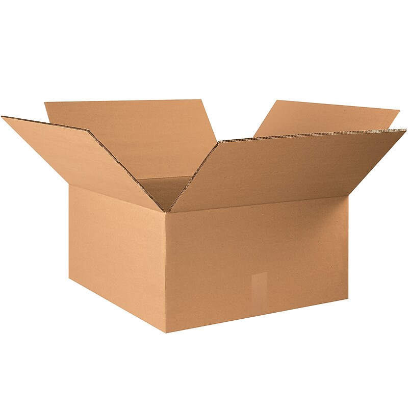 22" x 22" x 12" Heavy Duty Shipping Boxes, 48 ECT, 10/Bundle (HD222212DW) image 1