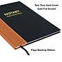 Global Printed Products Notary Public Record Book, 8.5" x 11", Black/Tan, 2/Pack (GPP-0094-A)~#|#~EC86310F-5B9E-4AE2-8FCFEBB8D27A6A20_sc7