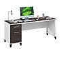 Bush Furniture Somerset 72"W Office Desk with Drawers, Storm Gray/White (WC81072)~#|#~EC89EAD0-833A-47D8-BB4175E991938CB7_sc7