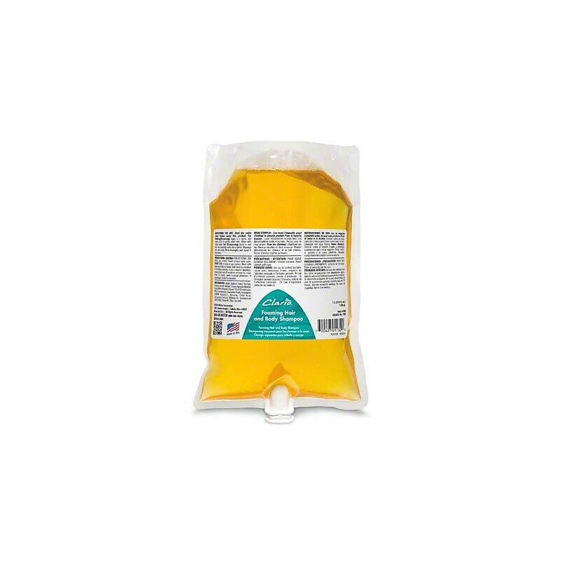 Betco Clario Foaming Hair and Body Shampoo, 34 oz., 6/Carton (7532900CT) image 1