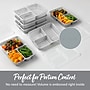 Bentgo Prep 3-Compartment Containers, Silver (BGPRP3-SV)~#|#~EC8AFB47-368D-4596-B97544356C032D9F_sc7