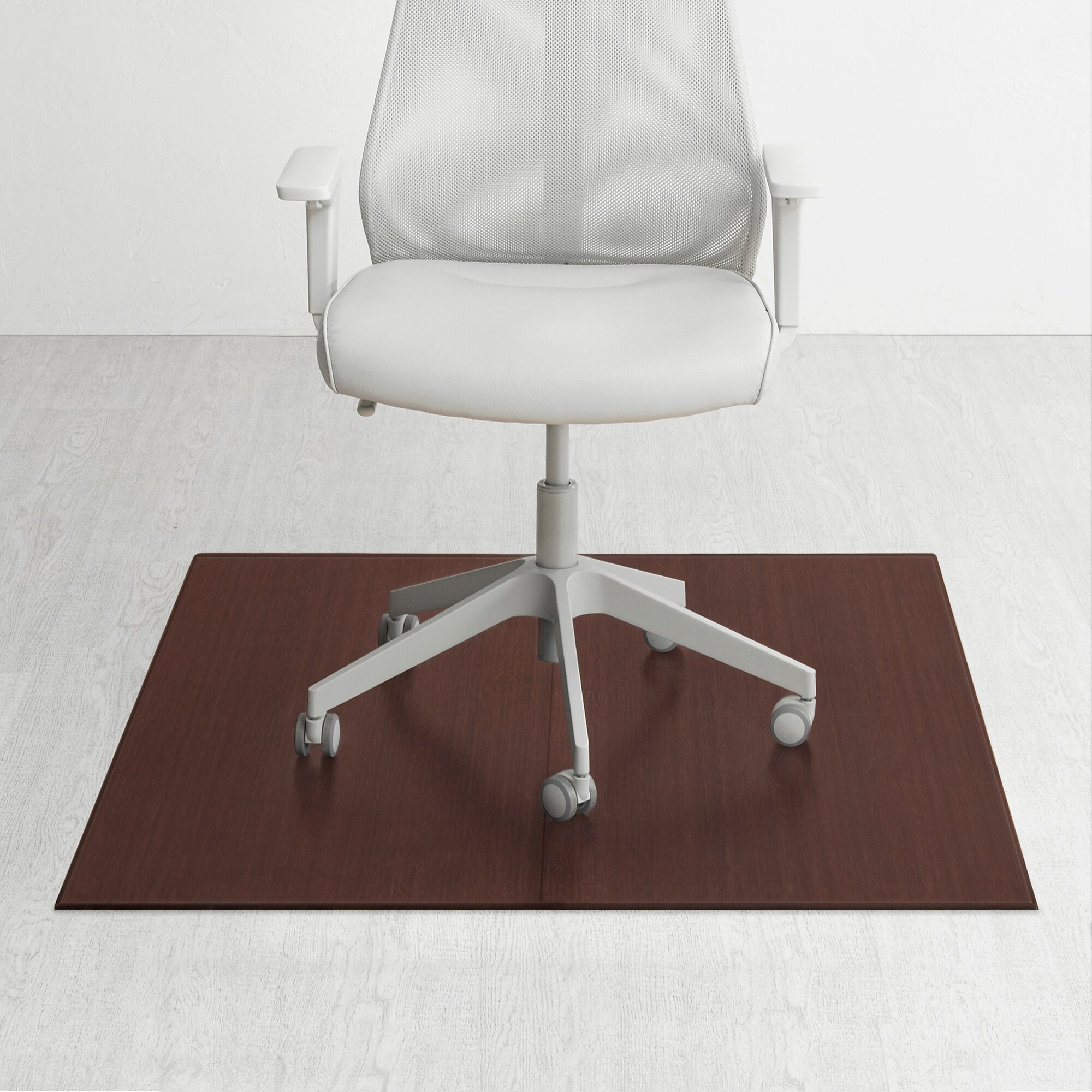 Anji Mountain Plush Bamboo Carpet & Hard Floor Chair Mat, 42″ x 48″, Dark Cherry (AMB0500-1011) Sansujyuku sansujyuku.com