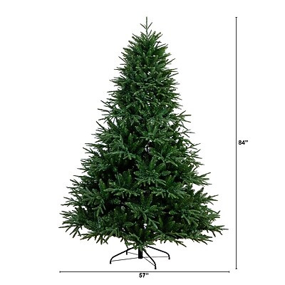 Nearly Natural 7' Edmonton Fir Christmas Tree - Thumbnail 4