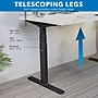Mount-It! Ultimate Dual Motor 55"W Electric Rectangular Adjustable Standing Desk, White/Black (MI-18105)~#|#~EC9380D7-C3E9-47FE-9128929DE6364CCE_sc7