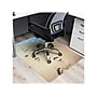 Mind Reader Hard Floor Chair Mat, 47" x 35", Tan, Polycarbonate (BEACHMAT-ASST)~#|#~EC9467A0-12F6-4DC8-AD3737C4A809A0E4_sc7