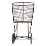 Storied Home 1-Section Rolling Laundry Basket, Metal, Grey (DE2757)~#|#~EC971CF0-68E8-4517-B93FE267E855DB4D_sc7