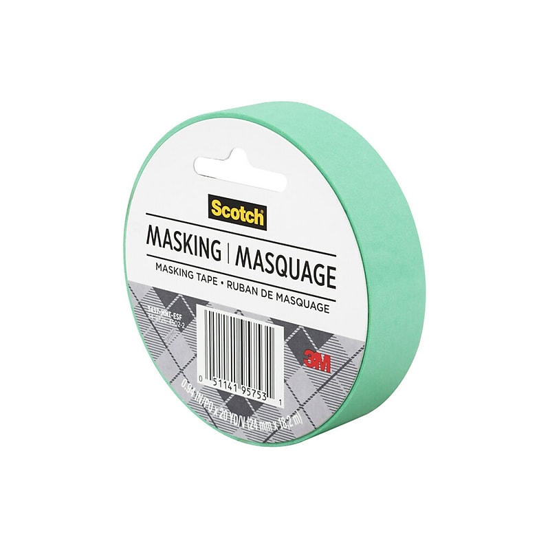 Scotch® Expressions Masking Tape, .94" x 20 yds., Mint Green (3437-MNT) image 1
